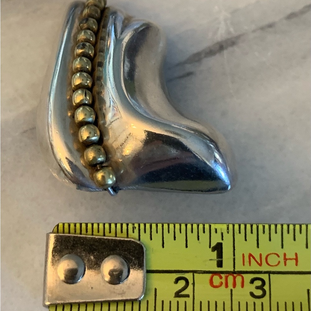 Vintage ORQUIDIA Silver 950 Clip On Earrings - Picture 7 of 7